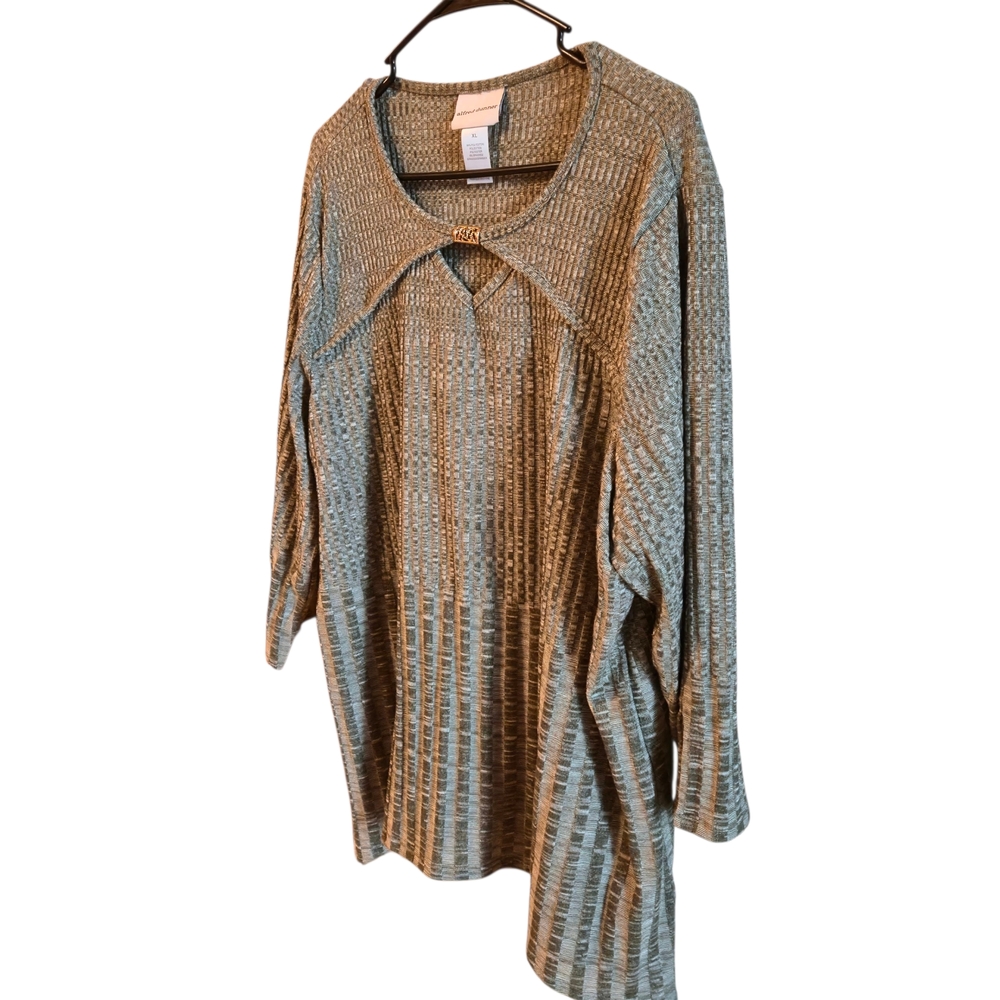 Alfred Dunner‎ Textured Tan Sweater - Picture 5 of 10